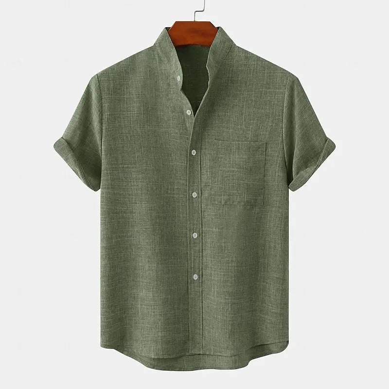 CAMISA LINHO MANGA CURTA