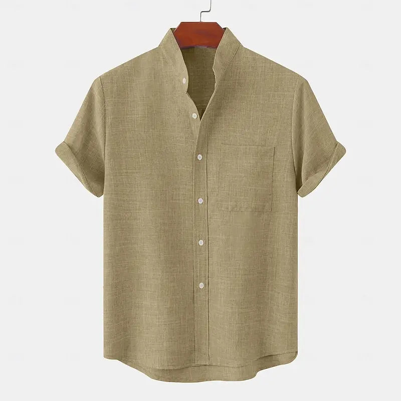 CAMISA LINHO MANGA CURTA